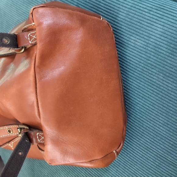 EUC Patricia Nash Heritage Aberdeen Leather Backpack Purse Brown - Picture 4 of 14